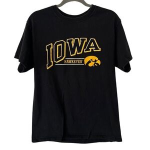 Black Iowa University Top College Shirt Champion Hawkeyes Men’s Unisex Medium!